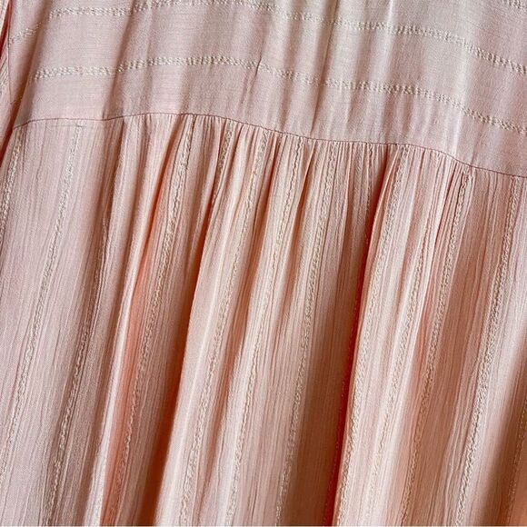 Ann Taylor LOFT Outlet Light Pink Gold-Shimmer Blouse Womens Size X-Large Career - Picture 6 of 6